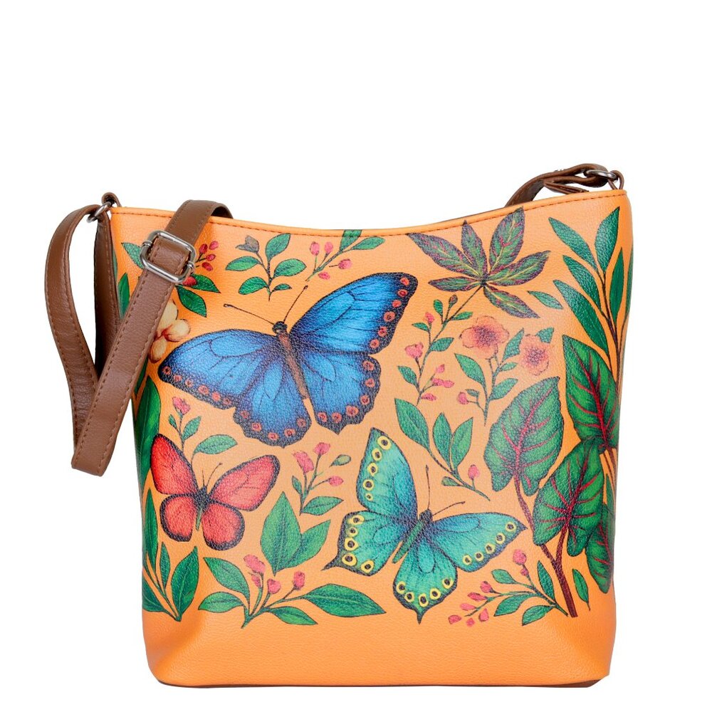 Printed Vegan  Leather Crossbody Bag –Sling & Shoulder Bag for Women-Daily Use